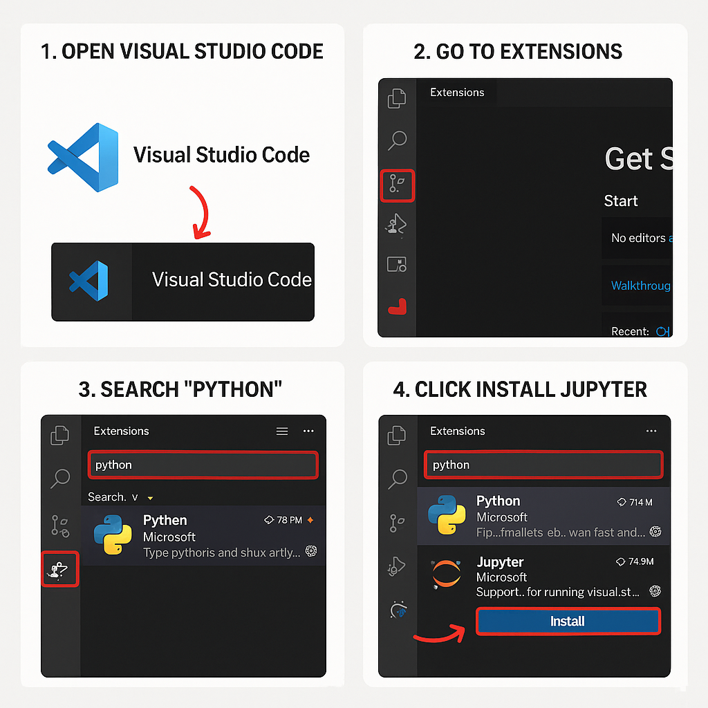 VS Code Extensions Install Example